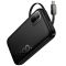 Зовнішній акумулятор HOCO Q51 Key PD20W power bank with telescopic cable(10000mAh) Black (6942007671514)