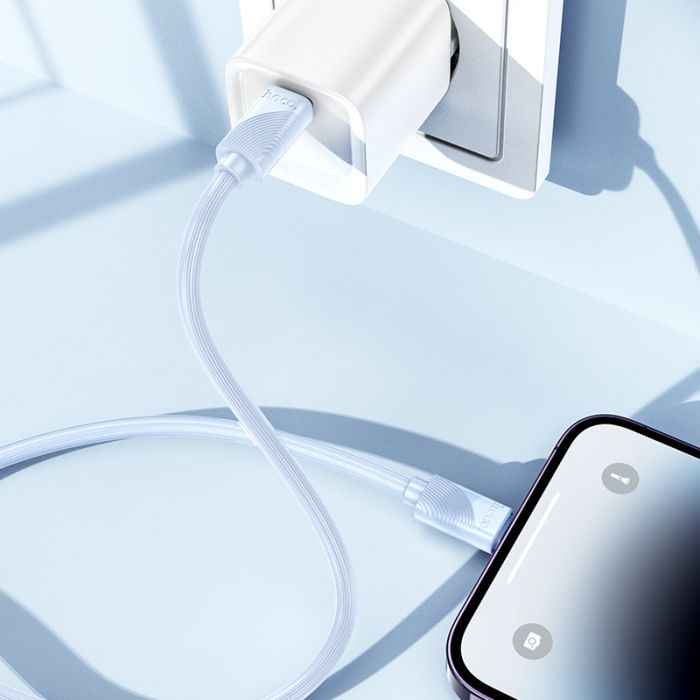 Кабель HOCO X114 Energy PD charging data cable iP White (6942007647038)
