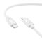 Кабель HOCO X122 Benefit PD27W silicone charging data cable iP White (6942007662178)