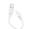 Кабель HOCO X122 Benefit PD27W silicone charging data cable iP White (6942007662178)