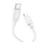 Кабель HOCO X122 Benefit 60W silicone charging data cable C to C White (6942007662253)