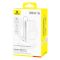 Зовнішній акумулятор Baseus Bipow 2 Digital Display Power Bank With Built-in USB-C Cable 20000mah 20W Moon White (P10077101213-01)