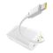 Зовнішній акумулятор Baseus Bipow 2 Digital Display Power Bank With Built-in USB-C Cable 20000mah 20W Moon White (P10077101213-01)