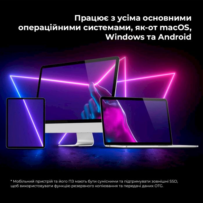 Зовнішня кишеня для накопичувача A-DATA EC700G для SSD M.2 PCIe/SATA USB3.2 Gen2 Type-C Black (AEC700GU32G2-CGY)