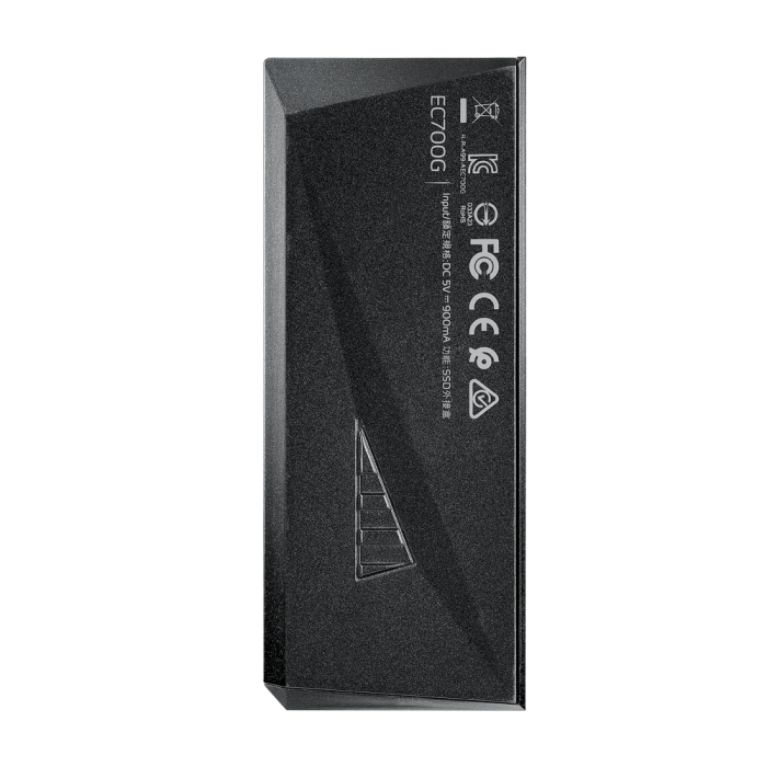 Зовнішня кишеня для накопичувача A-DATA EC700G для SSD M.2 PCIe/SATA USB3.2 Gen2 Type-C Black (AEC700GU32G2-CGY)