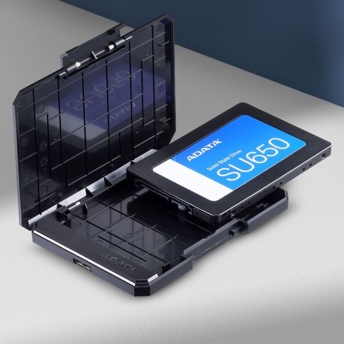 Зовнішня кишеня для накопичувача A-DATA EC600 для 2.5'' HDD/SSD USB3.2 Gen2 Black (EC600-BCBK)