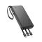 Зовнішній акумулятор HOCO J146 Night tide power bank with 4 cables (10000mAh) Black (6942007645898)