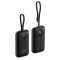 Зовнішній акумулятор VEGER 10000 mAh with built-in cables Type C / Lightning PD QC3.0 35W K1 (W1188) black (VG-W1188)