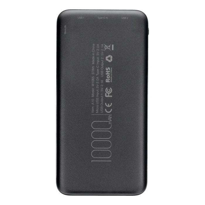 Зовнішній акумулятор VEGER 10000 mAh 2A A10 (W1065) (VG-W1065)