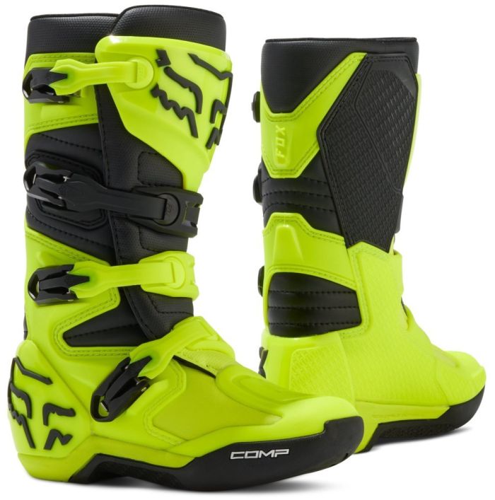 Мотоботи FOX Comp Youth Boot Flo Yellow 3