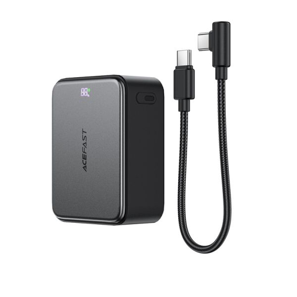 Зовнішній акумулятор ACEFAST M28-10000 22.5W fast charging power bank with cable Black (6974316285984)