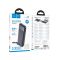 Зовнішній акумулятор HOCO J163 Wonderful power bank with 4 cables(10000mAh) Black (6942007664578)