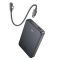 Зовнішній акумулятор HOCO J170 Starlight 22.5W+PD20W fully compatible power bank with cable(10000mAh) Metal Gray (6942007672696)