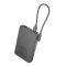 Зовнішній акумулятор HOCO J170 Starlight 22.5W+PD20W fully compatible power bank with cable(10000mAh) Metal Gray (6942007672696)