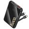 Зовнішній акумулятор HOCO Q37 Graceful 22.5W+PD20W power bank with two cables(10000mAh) Black (6942007644914)
