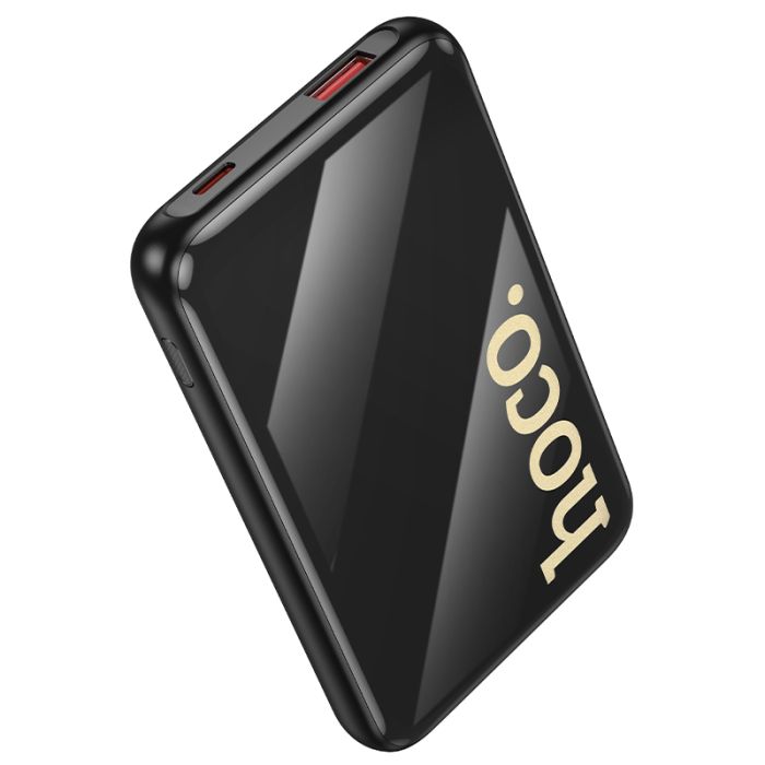 Зовнішній акумулятор HOCO Q37 Graceful 22.5W+PD20W power bank with two cables(10000mAh) Black (6942007644914)