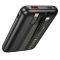 Зовнішній акумулятор HOCO Q37 Graceful 22.5W+PD20W power bank with two cables(10000mAh) Black (6942007644914)