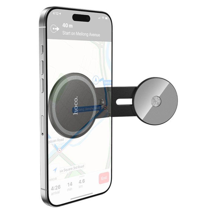 Автотримач для телефона HOCO H93 Stable magnetic case screen holder(display screen) Black (6942007663878)