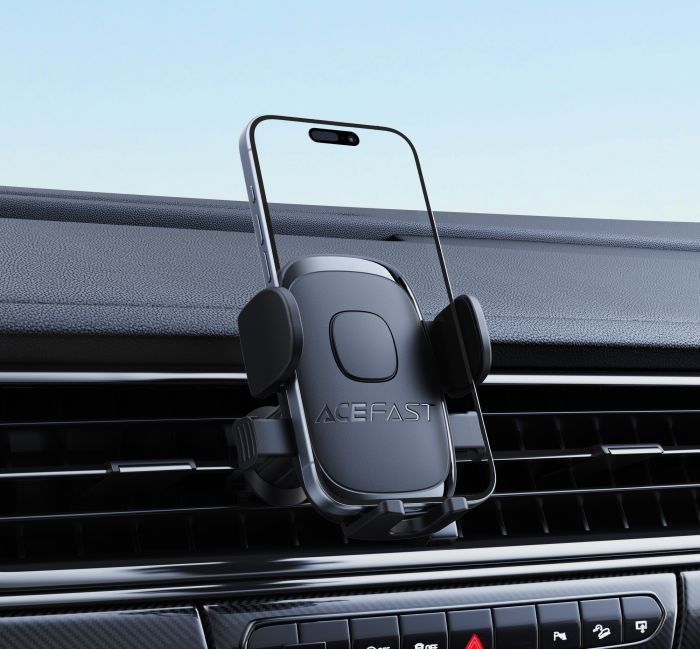Автотримач для телефона ACEFAST D56 one-key lock car holder for air vent Black (6974316284710)