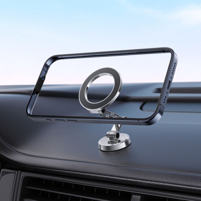 Автотримач для телефона ACEFAST D20 magnetic folding holder Silver (6974316282839)