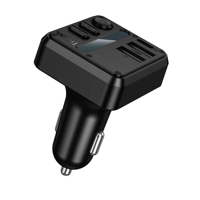 АЗП з FM-модулятором HOCO E89 Libre 45W(1A1C) car BT FM transmitter Black (6942007673808)