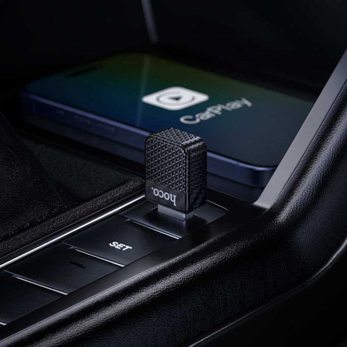 Адаптер CarPlay HOCO HU3 Tony car wireless CarPlay adapter Black (6942007673310)