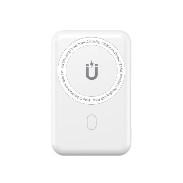 Зовнішній акумулятор WIWU Snap Cube- Magnetic Wireless Charger Power Bank  10000mAh SC1000WHT (3C) White (6973218947020)
