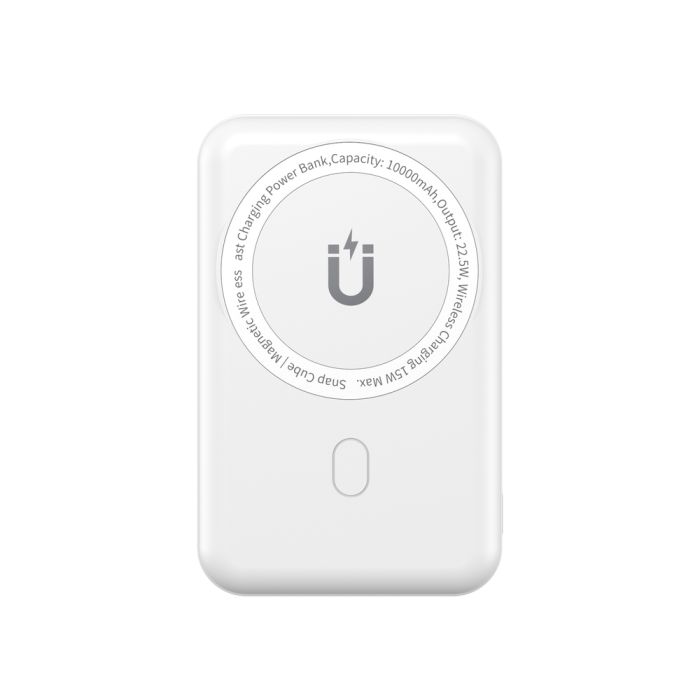 Зовнішній акумулятор WIWU Snap Cube- Magnetic Wireless Charger Power Bank  10000mAh SC1000WHT (3C) White (6973218947020)