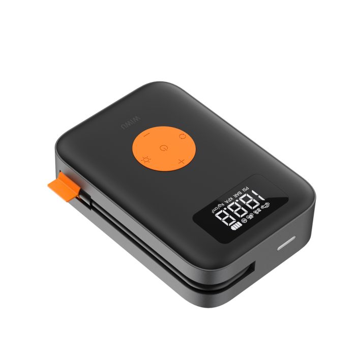 Автомобільний насос WIWU Portable Cordless Tire inflator Wi-Ai003 Black (6977703650792)