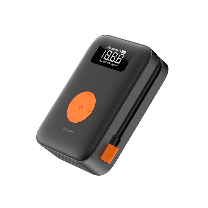 Автомобільний насос WIWU Portable Cordless Tire inflator Wi-Ai003 Black (6977703650792)