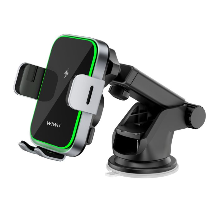 Автотримач для телефона з БЗП WIWU FREELANDER Car Wireless Charger CH-313 Black (6976195097351)