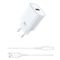 Мережевий зарядний пристрій з кабелем WIWU 18W Essen GaN Fast Charger + Cable Combo Wi-G006 A-L EU White (6977703654769)