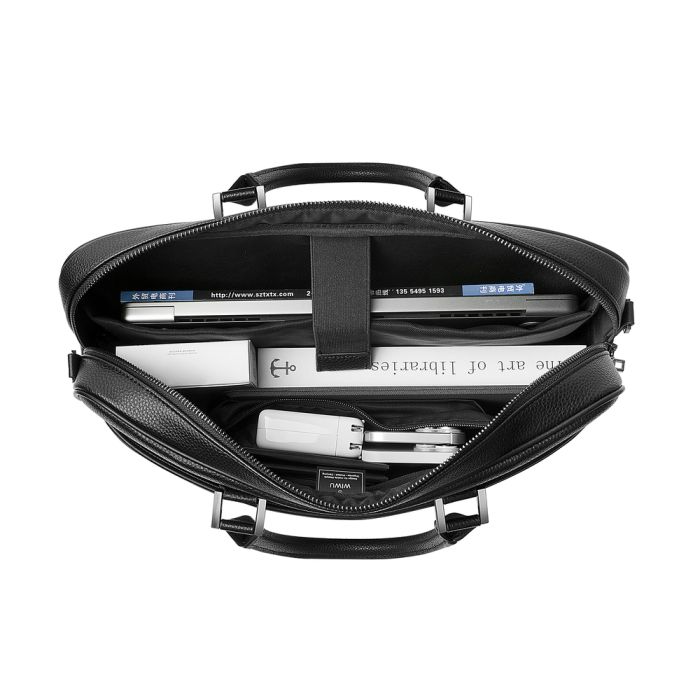 Сумка WIWU Master Fingerprint Lock Brief Case Black (6976195096989)