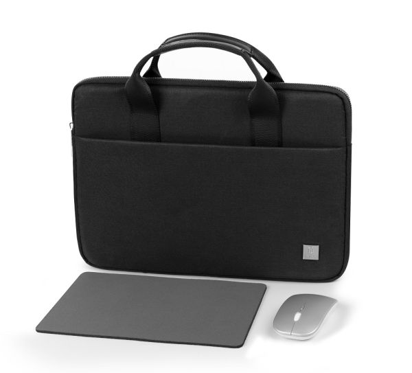Комплект 3 в 1 (сумка, миша, килимок) WIWU 15.6" Genius Combo Set Black (6976195095845)