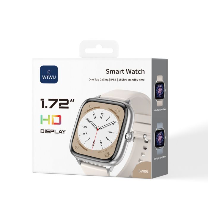 Смарт-годинник WIWU Smart Watch SW06 Silver (6977703656718)
