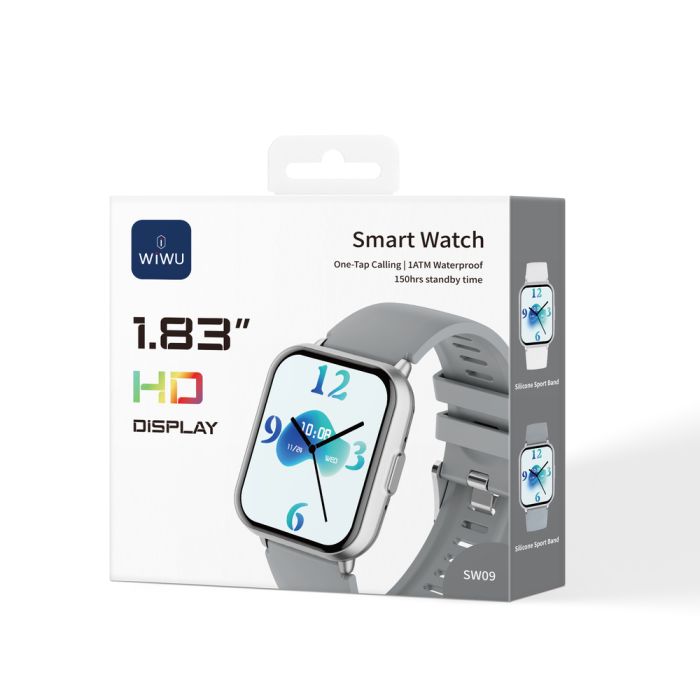 Смарт-годинник WIWU Smart Watch SW09 Silver (6976975619568)
