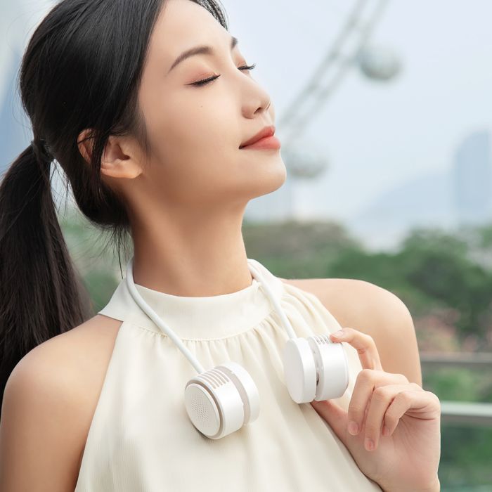 Вентилятор WIWU Twins Neck Fan Wi-FS014 White (6977703655186)