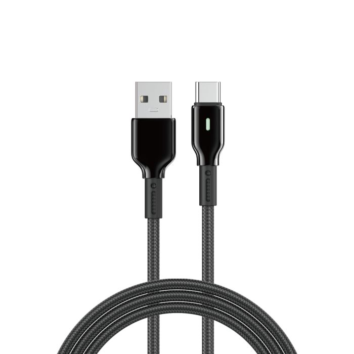 Кабель WIWU 27W Duralink Series Nylon Braided Cable Wi-C073 A-C 1M (6977703654691)
