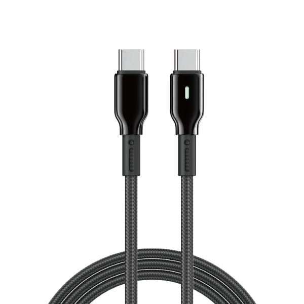Кабель WIWU 60W Duralink Series Nylon Braided Cable 
Wi-C075 C-C 1M (6977703654714)
