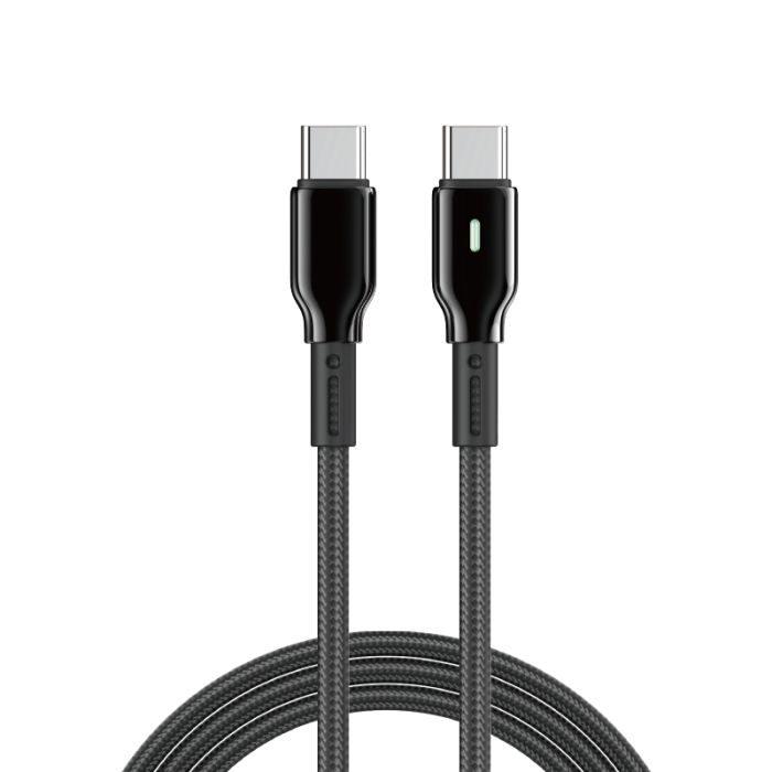 Кабель WIWU 60W Duralink Series Nylon Braided Cable 
Wi-C075 C-C 1M (6977703654714)