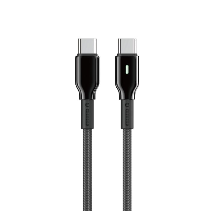 Кабель WIWU 60W Duralink Series Nylon Braided Cable 
Wi-C075 C-C 1M (6977703654714)