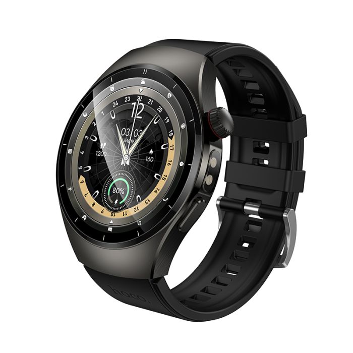 Смарт-годинник HOCO Y40 38mm. 315 mAh. IP68  Smart watch(call version) Black (6942007672078)