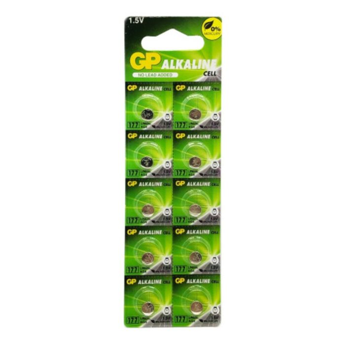 Батарейка GP 177/LR626/AG4/377 Alkaline (10шт) (4891199026690)