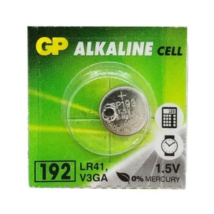Батарейка GP 192/LR41/AG3 Alkaline (10шт) (4891199015533)