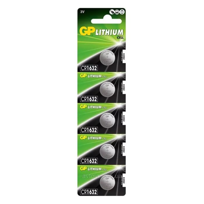 Батарейка GP CR1632 Lithium (5шт) (4891199149061)