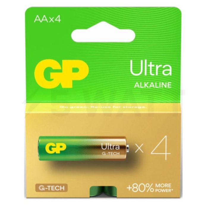 Батарейка GP LR6/AA ULtra Alkaline (4шт) (4891199217357)