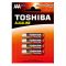 Батарейка Toshiba LR3 Red Alkaline (4шт) (4904530594922)