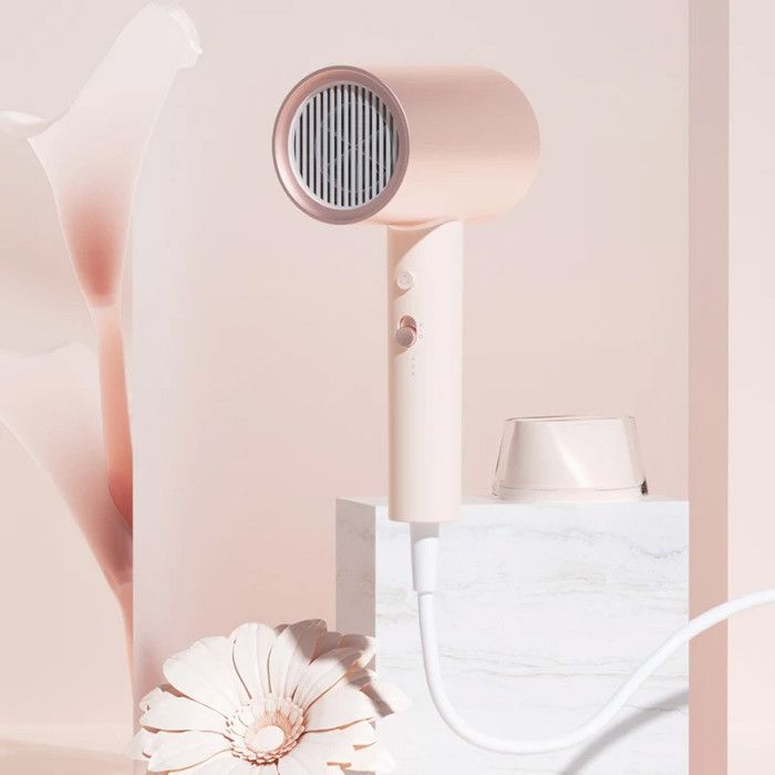 Фен Xiaomi Doco negative ion hair dryer soft and fast dry hair care Pink (Китайська вилка) (AN002P)