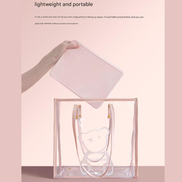 Дзеркало для макіяжу Xiaomi DOCO 11 " Daylight Portable Flat Mirror Pro Pink (FM008P)