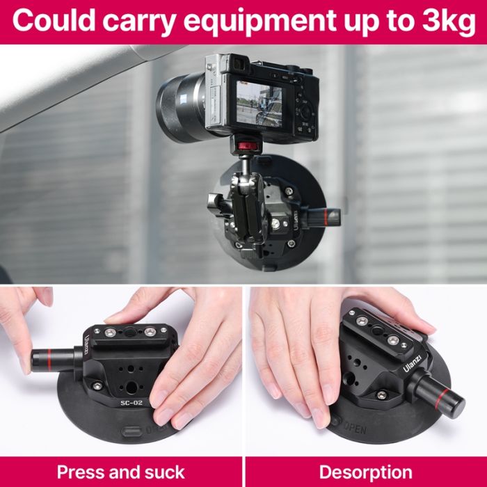 Присоска з швидкозмінним кріпленням Ulanzi SC-02 Extended Vacuum Suction Cup 4.5 inches (3090)